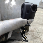 Brinno ACC1000P Industrial Clamp Mounted on Steel Beam for Time Lapse Camera Setup