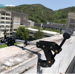 Brinno ACC1000P Industrial Clamp Mounted on Steel Beam for Time Lapse Camera Setup