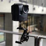 Brinno ACC1000P Industrial Clamp Mounted on Steel Beam for Time Lapse Camera Setup