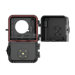 Interior view of Brinno ATH5000 weatherproof housing with magnetic contact points and sealed gasket