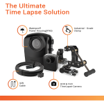 Brinno BCC2000 Plus time lapse camera bundle including waterproof housing, HDR camera, 32 ft cable, and industrial-grade clamp