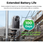 Brinno BCC300 time lapse camera installed on a pole with waterproof housing for outdoor documentation