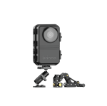 Brinno BCC5000 time lapse camera with weatherproof housing, adjustable mounting arm, and industrial clamp