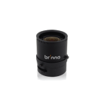 Close-up view of a Brinno camera installed outdoors with BCS 18-55mm interchangeable zoom lens attached