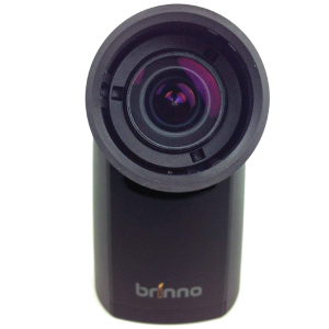 Front view of Brinno BCS Lens 18-55 on professional time lapse camera