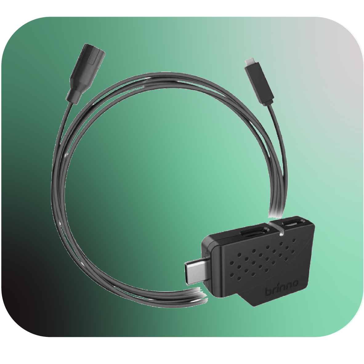 Brinno AFB1000 ruggedized USB-C extender cable with waterproof plug and UV protection